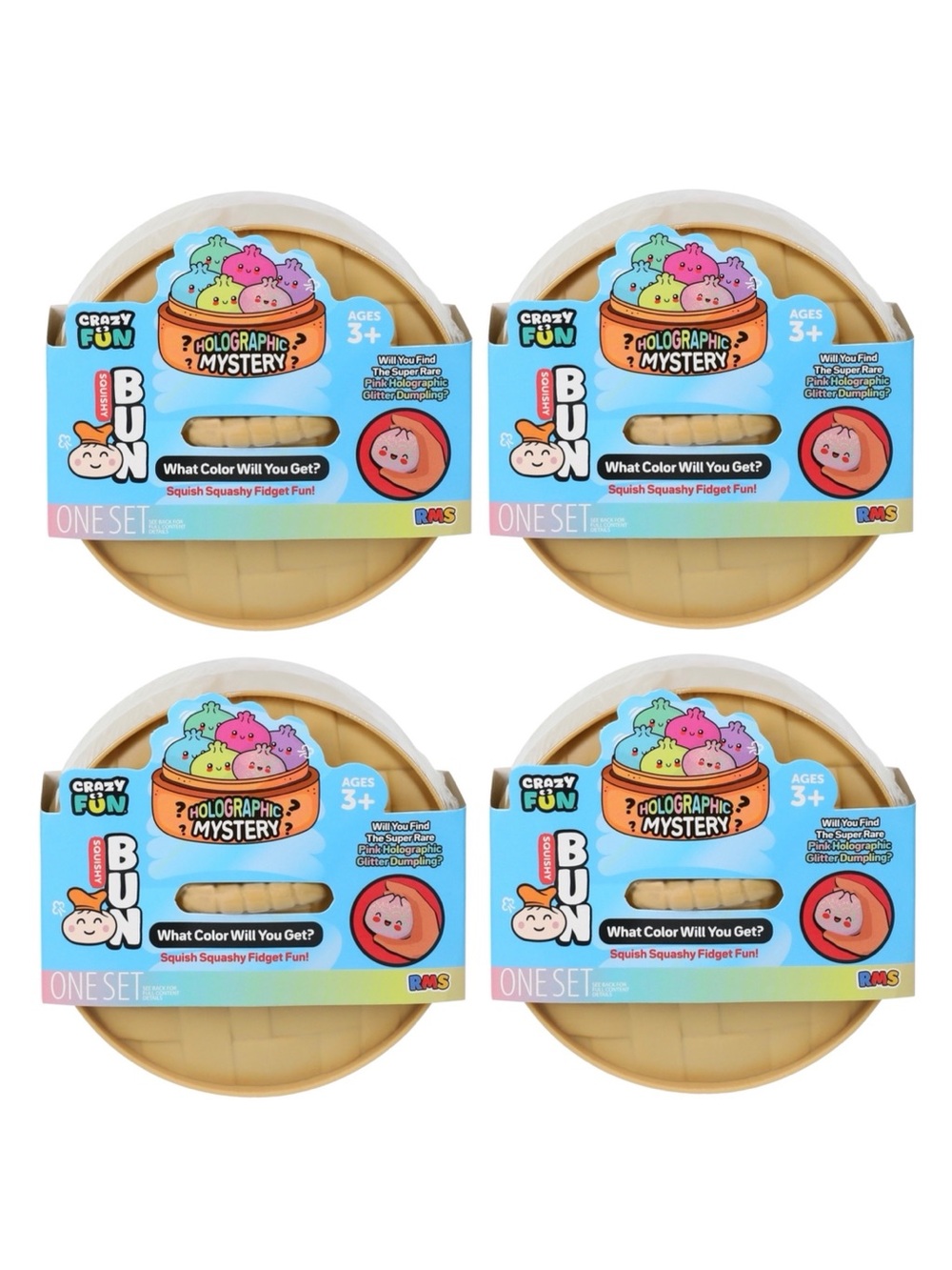 Super Rare! Holographic Mystery Dumpling Squishy Bun Set
